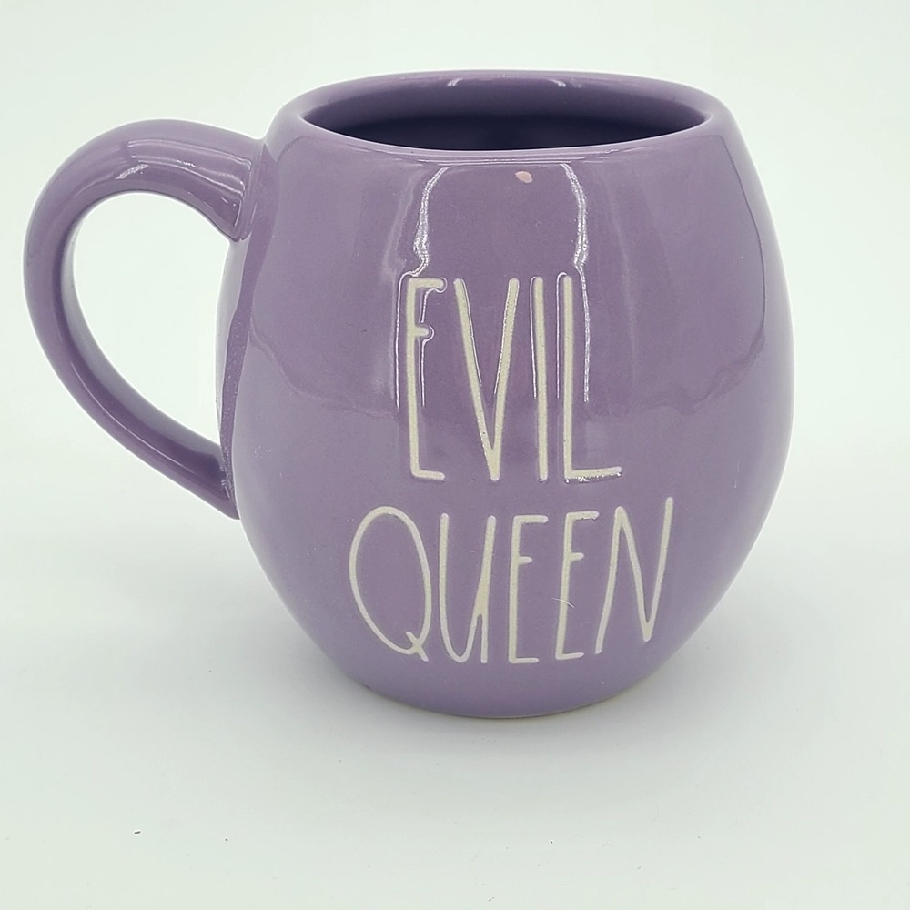 Rae Dunn Disney Villains Series Snow White "Evil Queen" Double Sided Purple Mug